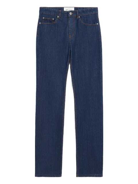 AMI Paris raw classic fit jeans Blue E26HTR001DE0122