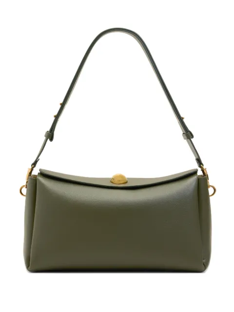 AMI Paris cow leather carrousel medium bag Green H26ULL712AL0103