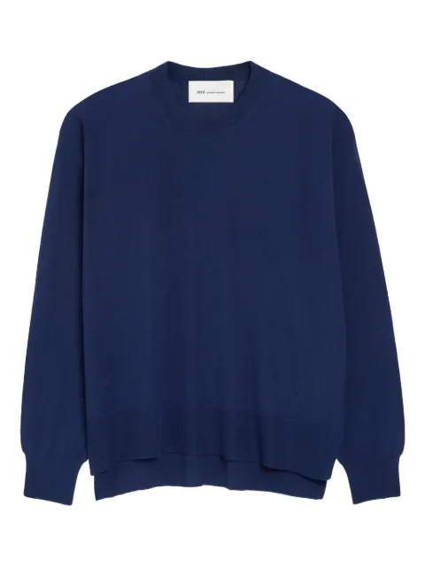 AMI Paris Ami De Coeur crew-neck sweater Blue E26UKS856KN0066