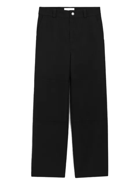 AMI Paris new wool worker trousers Black E26HTR864WV0195