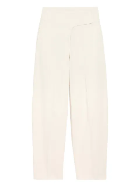 AMI Paris cotton wrapped belted ballon fit jeans Neutrals E26FTR872DE0126