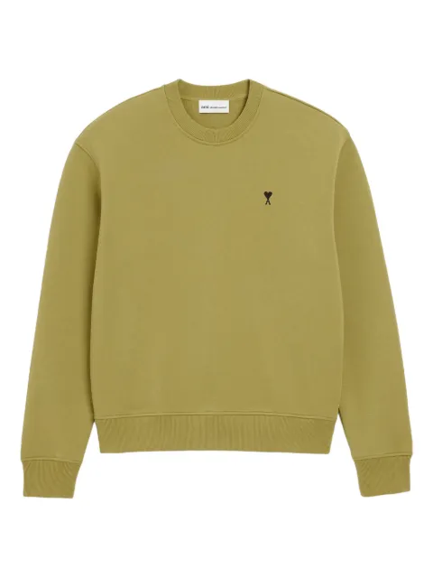 AMI Paris cotton Ami de Coeur sweatshirt Green E26HSW763730