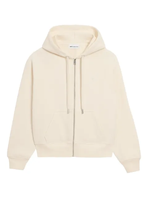 AMI Paris Ami De Coeur zip-up hoodie Neutrals E26USW759747