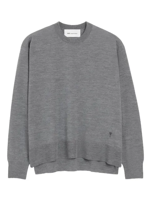 AMI Paris Ami de Coeur crew-neck sweater Grey E26UKS856KN0066