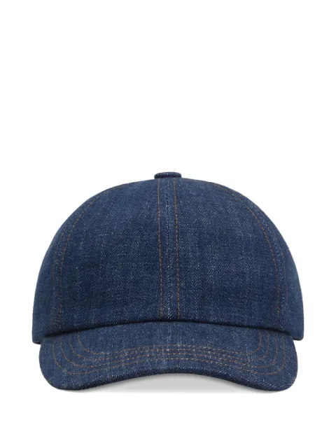 AMI Paris denim Ami Paris side patch cap Blue E26UCP281DE0122
