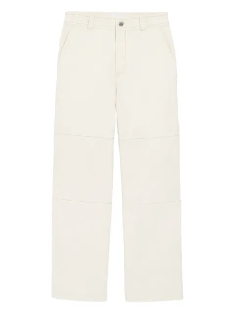 AMI Paris cotton worker trousers Neutrals E26HTR864CO0211