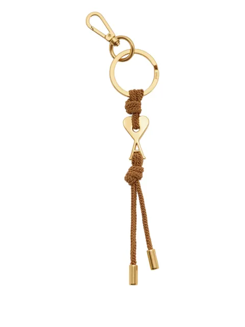 AMI Paris Ami De Coeur cord keyring Gold H26UKR335HW0022
