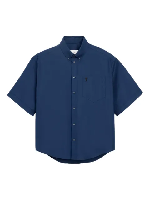 AMI Paris Ami De Coeur short-sleeve shirt Blue E26HSH823CO0210