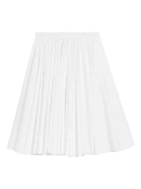 AMI Paris cotton midi corolla skirt White E26FSK444CO0063