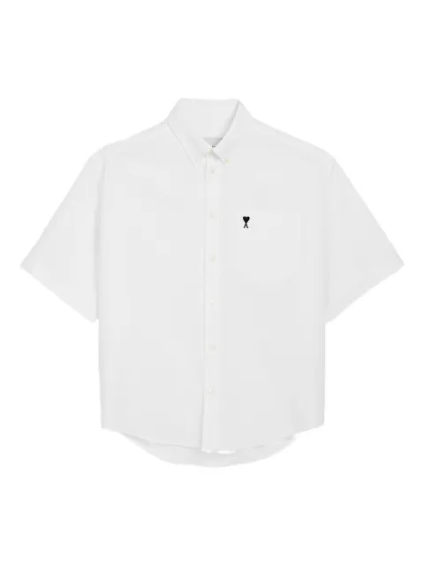 AMI Paris Ami De Coeur Oxford shirt White H26HSH823CO0031