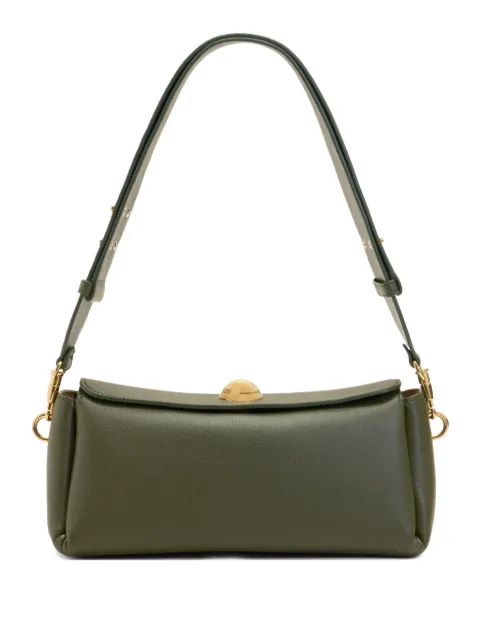 AMI Paris Carrousel leather shoulder bag Green H26ULL027AL0103