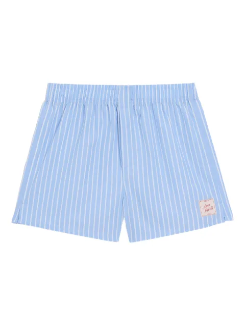 AMI Paris striped woven boxers Blue E26HUN209CO0223