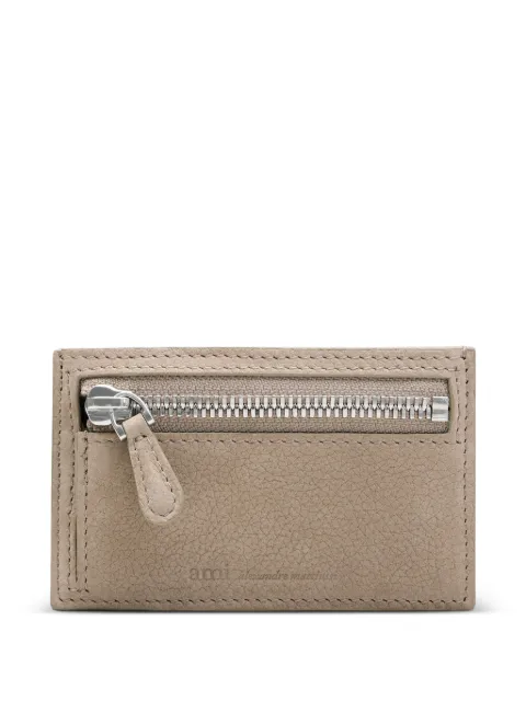 AMI Paris Carrousel leather cardholder Neutrals E26USL722AL0182