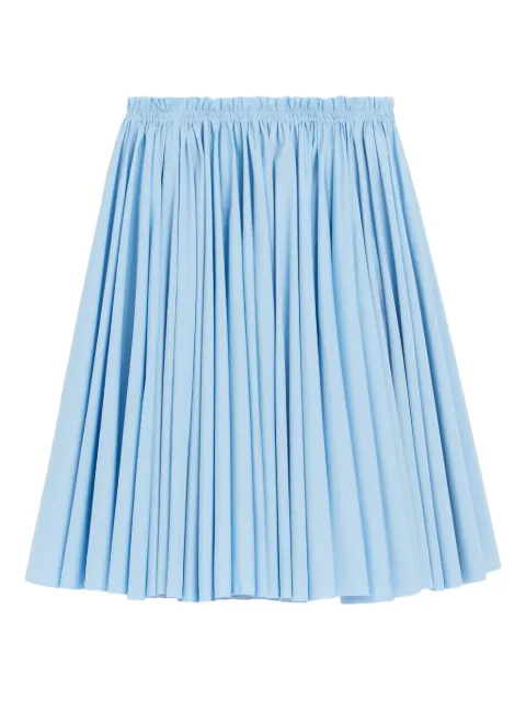 AMI Paris cotton midi corolla skirt Blue E26FSK444CO0063