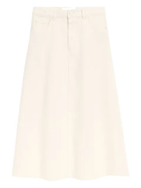 AMI Paris cotton long skirt Neutrals E26FSK467DE0126