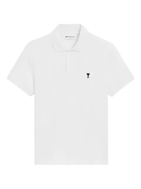 AMI Paris Ami de Coeur polo shirt White H26HPL411760