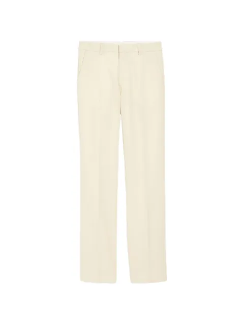 AMI Paris wool straight trousers Neutrals E26HTR506WV0195