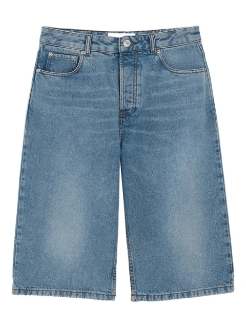 AMI Paris logo-patch shorts Blue E26HSO838DE0046