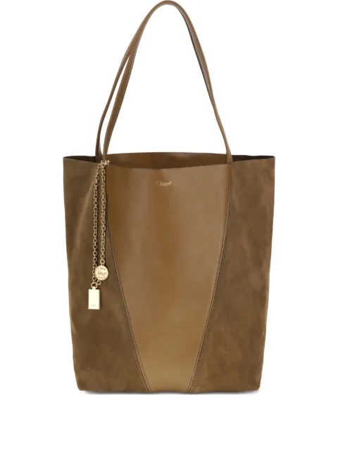 Chloé panel charm shoulder bag Brown 25WS811Q7620V