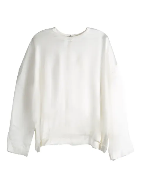 TOTEME asymmetric top White 261WRT0800FB0546047