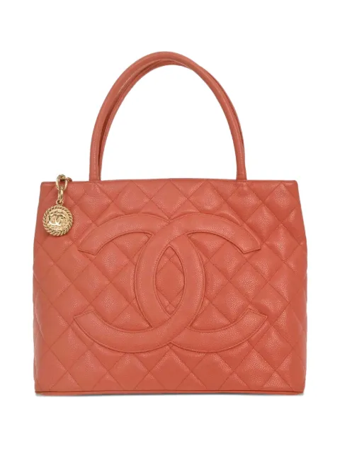 CHANEL Pre-Owned 2003-2004 leather tote bag Pink 154155
