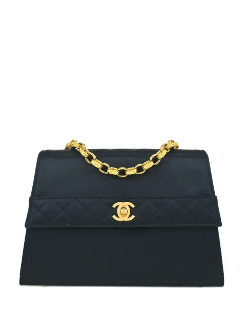 CHANEL Pre-Owned 1990 quilted chain shoulder bag Black 154564
