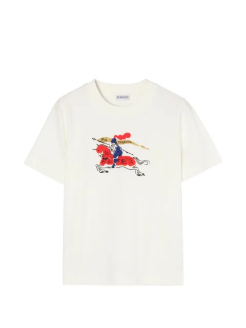 Burberry Equestrian Knight cotton T-shirt White 8118495