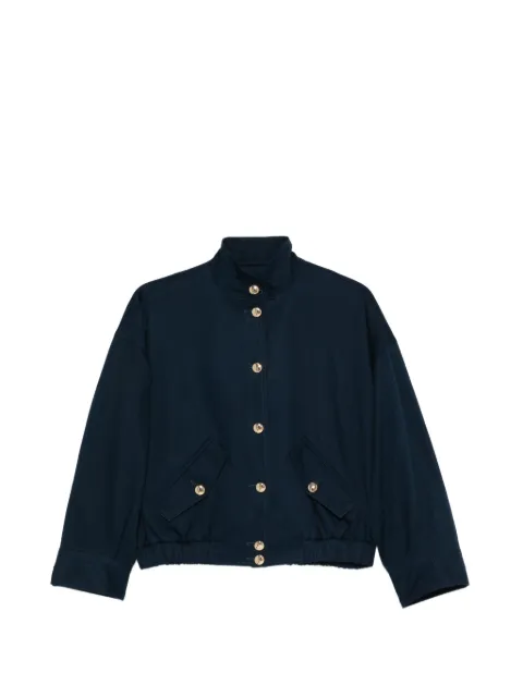 Maje cotton bomber jacket Blue MFPBL00836
