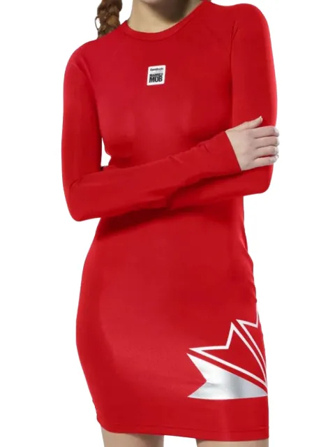 Reebok long-sleeve mini dress Red EC0974