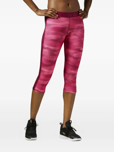 Reebok Workout Ready Printed Capri leggings Pink AY2121