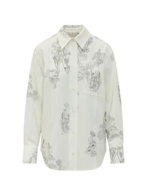 Victoria Beckham floral pyjama shirt Neutrals 1224WSH005278O