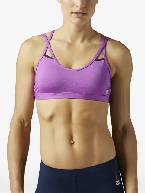 Reebok double strappy sport bra Purple BQ5163
