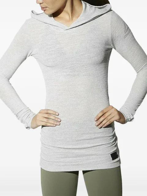 Reebok long sleeve waffle hoodie Grey BK3909