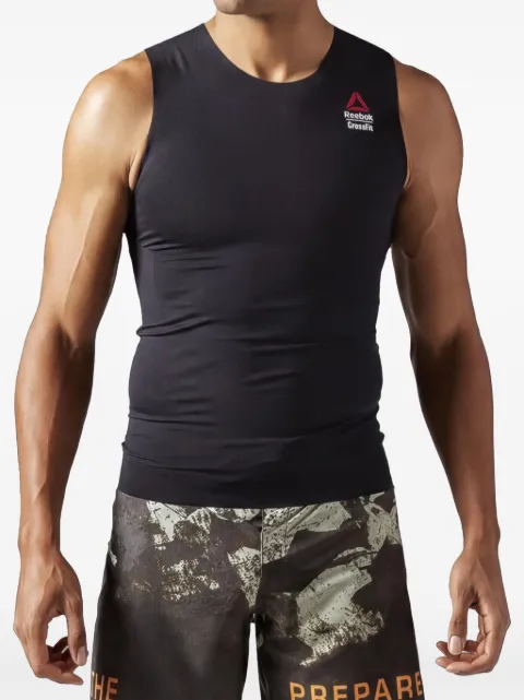 Reebok rear-print sleeveless tank top Black B47056