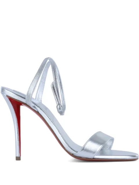 Christian Louboutin strap heel sandals Silver 1260116