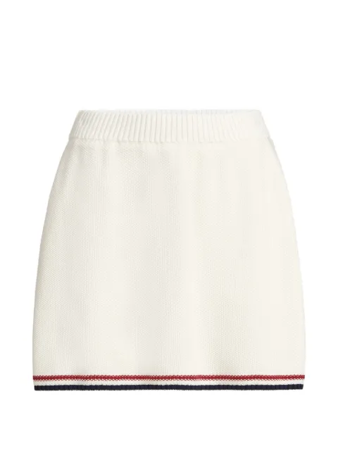 Brunello Cucinelli cotton piqué-effect knit mini skirt White M19764589CZ930