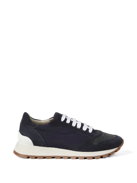 Brunello Cucinelli lace-up monili-panel sneakers Blue MZ47G1960C4506