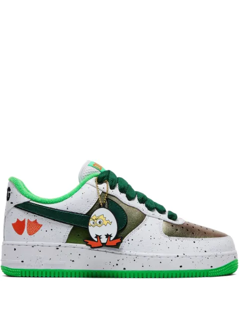 Nike x GOAT Division St. Air Force 1 Low Ducks of a Feather “Egg or Duck” sneakers White IU7613