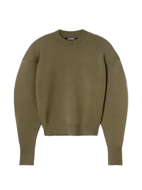 Jacquemus the piqué sweater Green SWW00633AK00185