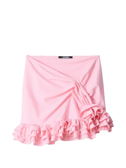Jacquemus The Playa ruffled mini skirt Pink SKW00680AW00096
