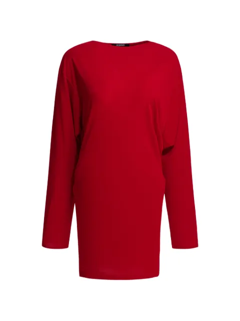 Jacquemus La Mistral open-back draped mini dress Red DRW00823AJ00253
