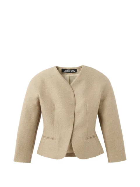 Jacquemus The mini Ovalo jacket Neutrals JAW00103AW00727