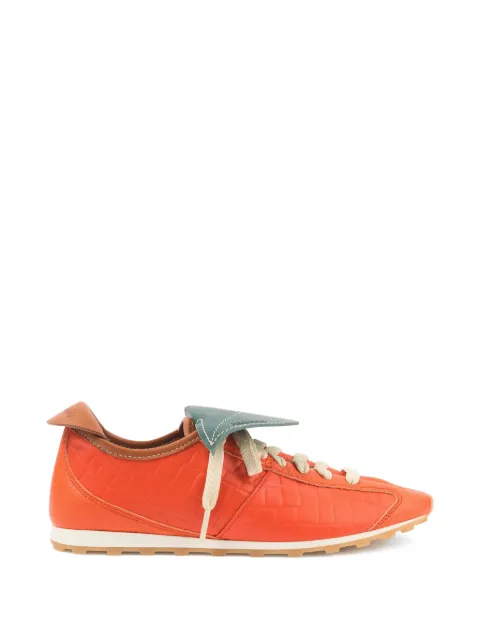 Jacquemus Tennis leather sneakers Orange FOM00175AC01C23