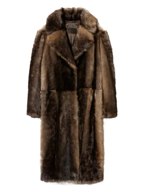 Nili Lotan Ingrid fur coat Brown 12394L175