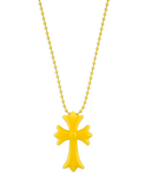 Chrome Hearts cross-pendant necklace Yellow CHRM0534