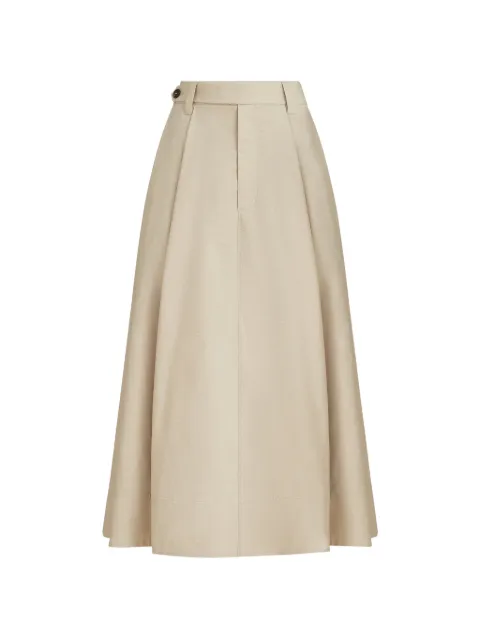 Brunello Cucinelli Sartorial skirt with Monili Neutrals M0F79G3951C9195