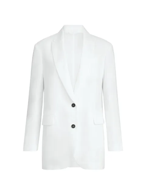 Brunello Cucinelli long-sleeves blazer White MQ9867292C001