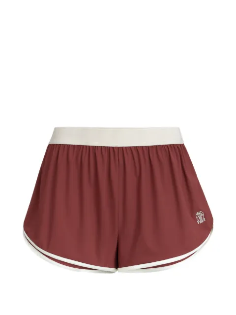 Brunello Cucinelli logo shorts Red MQ965EU999C9093
