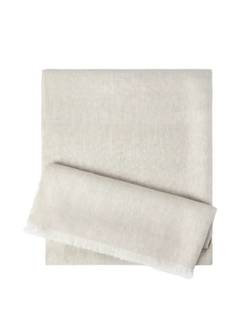 Brunello Cucinelli sparkling linen scarf Neutrals MSCDAGL67CMA36