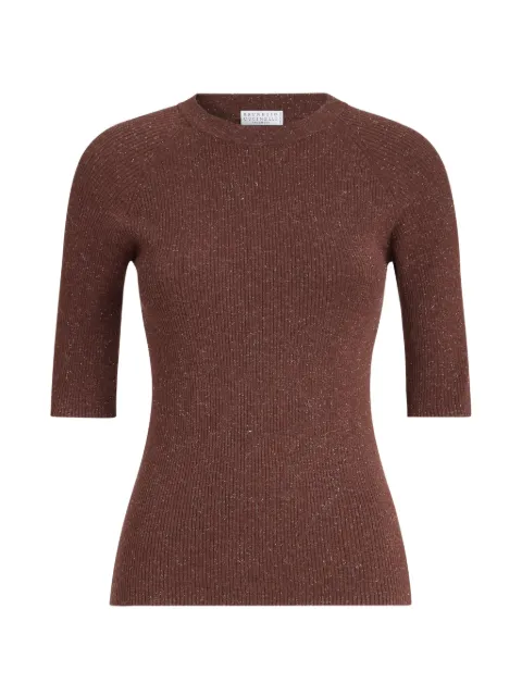 Brunello Cucinelli sparkling T-shirt Brown M9A822200C9092